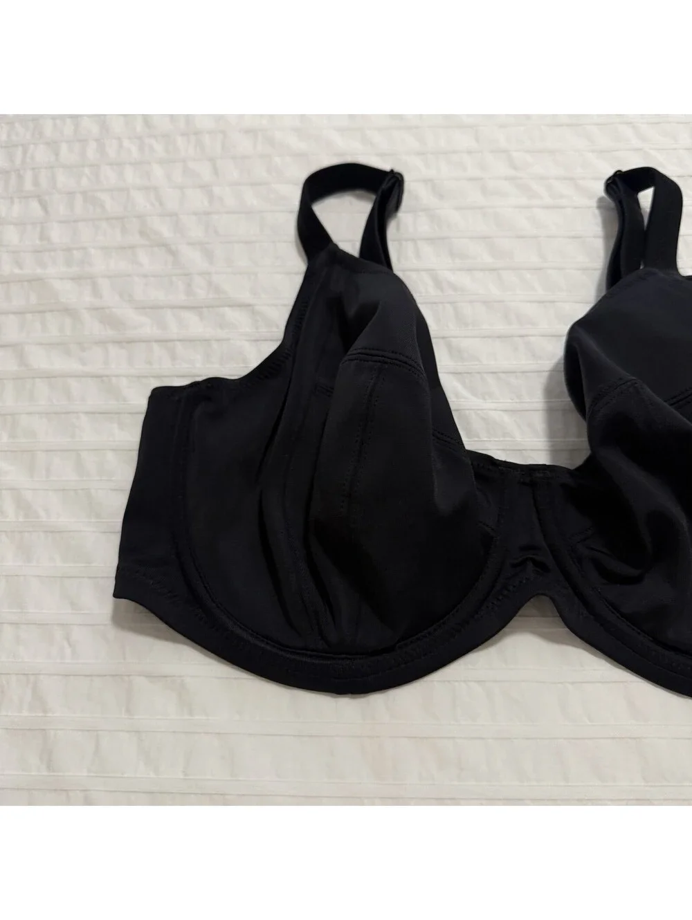 Elomi 36G Essentials Underwire Swim Bikini Bra Top ES7500 Black